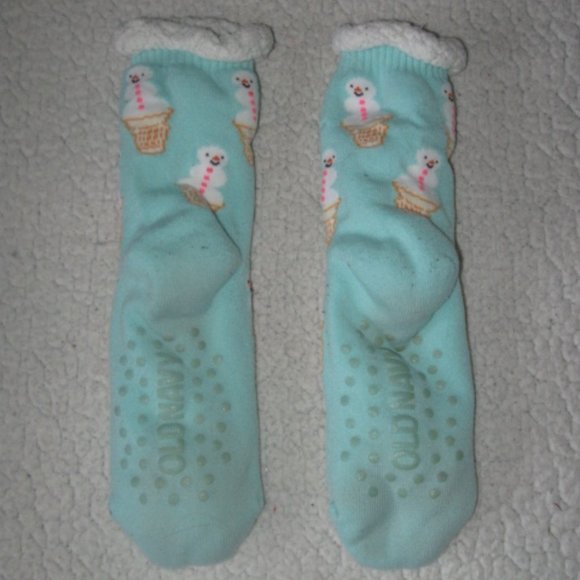 Old Navy Snowman Slipper Socks with Grippers - Picture 2 of 2